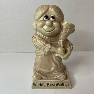 Vintage Russ Berrie World’s Best Mother figurine‎